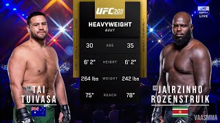 TAI TUIVASA VS JAIRZINHO ROZENSTRUIK FULL FIGHT UFC 305