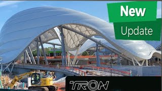 TRON Construction Update Show Building Needs Painted / Themed - Magic Kingdom Oct. 2022