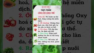 Thực phẩm càng ăn càng trẻ || Bs Thuỷ Triệu  #shots #shorts