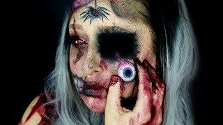 zombie halloween makeup tutorial | missing eye sfx