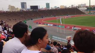 Olympic stadium in Phnom Penh city/ AFC ការប្រកួតបាល់ថ្ងៃ ១៣ ខែ មិថុនា ឆ្នាំ២០១៧