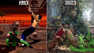 Reptile "Slide" Evolution  - Mortal Kombat 2-12 (1993-2023) 4K