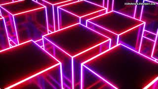 Live Background, Wallpaper & Screensaver - 30 min - VJ LOOP 92 - 4K - 80s Retro Cubes