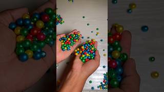 🌈🎉Super satisfying colourful pearl beads falling ASMR #asmr satisfying asmr sounds #beads #asmr