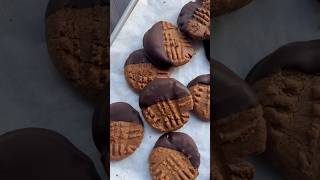 كوكيز صحية للكسلانين🥱 لذييذة وسريعة🍪Easiest Healthy Cookies#ترند #shorts