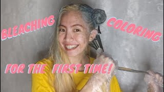 DIY HAIR BLEACH + DYE | Davaoeñagamer