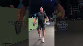 🤬 Andre Agassi called John McEnroe WHAT?! #agassi #johnmcenroe #pickleball #shorts