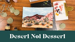 Desert Landscape Timelapse with Acrylics