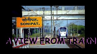 SONIPAT CITY-A VIEW FROM TRAIN. A BEAUTIFUL CITY IN HARYANA. #sonipat #railway #viralvideo #haryana