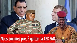 BURKINA FASO -NIGER: ON EST PRET A SE RETIRER DE LA CEDEAO ET FOURNIT DES HOMMES AU NIGER