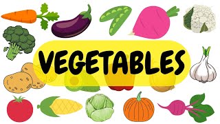 NAMES OF VEGETABLES LET'S LEARN! Fun Learning - English Kindergarten Music Games Flashcards Toddlers