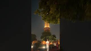 Qutub Minar night view Itna Sunder 😍 Sound & Light show Timmings? #minivlog #qutubminar