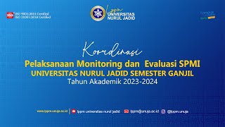 Koordinasi Pelaksanaan Monitoring dan Evaluasi SPMI Semester Ganjil Tahun Akademik 2023-2024