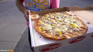 Just Pizza & Wing Co 3 Cheese Steak Pizza Review