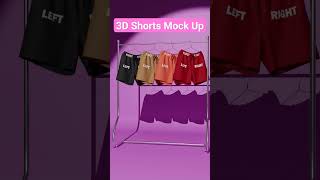 3D Shorts Mockup Design on Blender #shortsdesign #mockupdesign #mockupsforclothingbrand