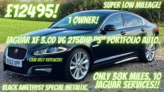 LOW MILEAGE! Jaguar XF 3.0d V6 275bhp “S” PORTFOLIO Auto! Amethyst Black Special Metallic! 1 Owner!