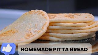 Homemade Pitta Bread Recipe | Easy Pitta Bread Or Shawarma Bread Recipe By Easy To Cook