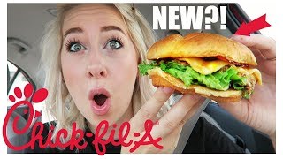 NEW CHICK-FIL-A Smokehouse BBQ Bacon Sandwich Taste Test!