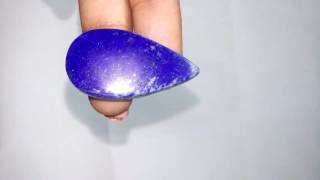 Long Pear Shaped Natural Lapis Lazuli Deep blue color