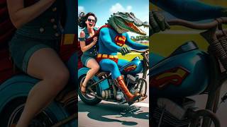 Evolution of Superheroes : Crocodile Motorcyclist🔥🥰 Marvel vs DC #avengers #dc #marvel #shorts