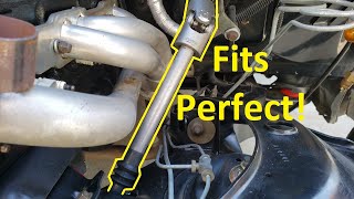 Custom steering shaft for manual rack and pinion on Chevy C1500