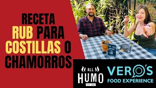 Receta de Rub para Costillas o Chamorros del Restaurante All Humo.