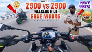 Kawasaki z900 vs z900 battle gone wrong 🤬 | Ts police seized our superbikes ??