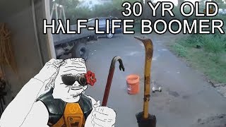 Boomer Patches His Driveway but With Half-Life 1 SFX