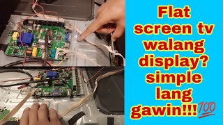 How to fix flat screen tv no display?