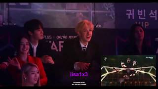 181106 Stray Kids, Momoland, (G)I-DLE reaction to Twice - Yes or Yes @MGA 2018