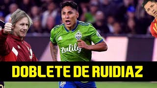 Doblete de Ruidiaz en partido entre San Jose Earthquakes y Seattle Sounders