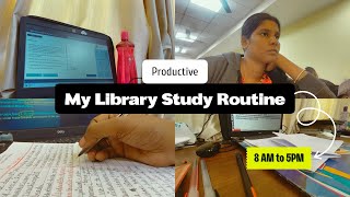 [8 AM to 5 PM] : My library “STUDY SCHEDULE” full day