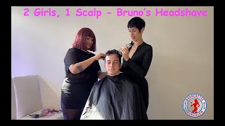 Barberettes Charlotte & Linda - 2 Girls, 1 Scalp - Bruno's Headshave Preview