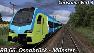 LETS PLAY Train Simulator 2020 | RB66 von Osnabrück nach Münster | Christrains Stadler Flirt 3