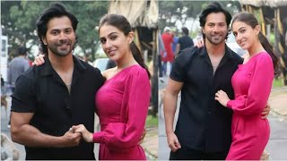 Sara Ali Khan Gets ROMANTIC With Varun Dhawan While Promoting Her Upcoming Movie Coolie No 1