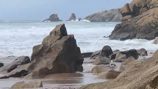 MAGNIFIQUE SPECTACLE DE VAGUES A LA COTE SAUVAGES #QUIBERON#MORBIHAN#BRETAGNE