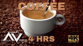 THE JOURNEY OF COFFEE ☕ - From coffee BERRIES to cappuccino 4 HOURS of Background Ambient Video