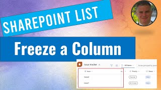 How to freeze a column in SharePoint List ?