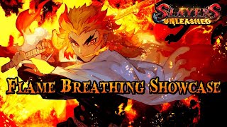 THE ALL POWERFUL FLAME | Flame Breathing Showcase | Slayers Unleashed v0.9