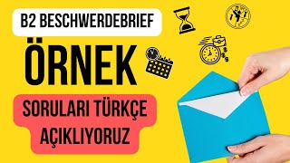 B2 Örnek Mektup Sorularını Türkçe anlıyoruz 1 | Deutsch Cafe