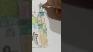 Mosque 🕌 #viral #art #drawing #youtubeshorts #subscribe #ytshorts #shortsvideo #artwork #shorts