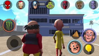 Motu Patlu fight with franklin in indian bike driving 3d !! Indian bike driving 3d