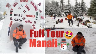 Manali and Salong Valley Full Tour in Hindi | snowfall in Salong Valley | visit to Mall road | VLOGS