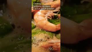 Cooking Sinigang ng Hipon or Sour soup Shrimp #viral #trending #foodshorts