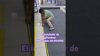 Increíble el INSTALADOR más rápido del MUNDO 🌍 Alfombra Perù