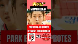 Momen kocak park eun jin protes ke wasit | red spark vs ai peppers | mtv sport komedi