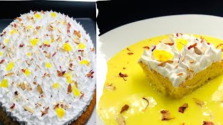 Rasmalai Tresleches Cake | Rasmalai Milk Cake | Easy Rasmalai Cake |