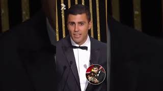 Rodri é eleito Melhor do Mundo! 🏆 Primeiras palavras da Bola de Ouro 2024! #BallonDor #Rodri