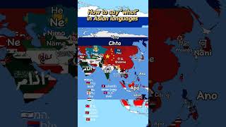 How to say "What" in Asia(sorry for Laos and Cambodia) #shorts #video #mapping