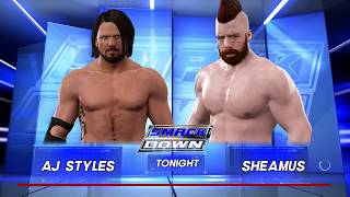 WWE 2K17 AJ Styles VS Sheamus (No Commentary)